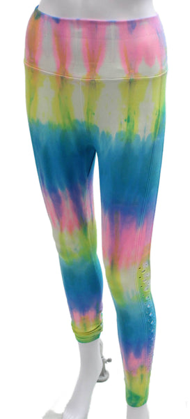 Spiritual Gangster Womens Ankle Leggings Tie Dye Multicolor Polyester Size XS