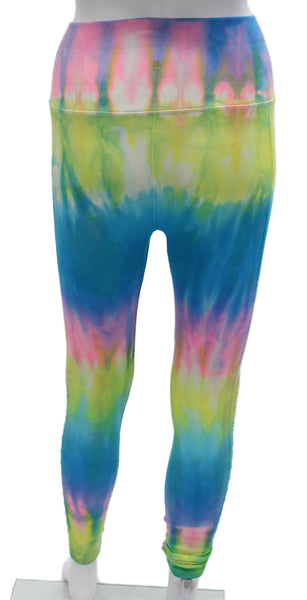 Spiritual Gangster Womens Ankle Leggings Tie Dye Multicolor Polyester Size XS
