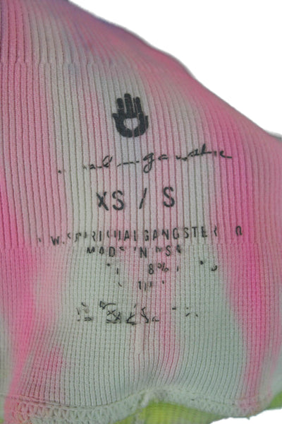 Spiritual Gangster Womens Ankle Leggings Tie Dye Multicolor Polyester Size XS