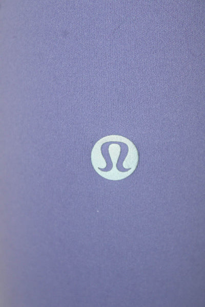 Lululemon Women Purple Ankle Leggings Polyester Blend Solid Size 4