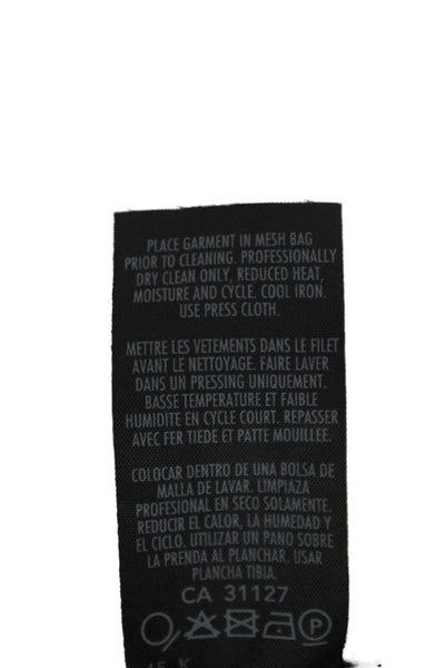 Donna Karan New York Women A-Line Black Midi Polyester Skirt Size 12