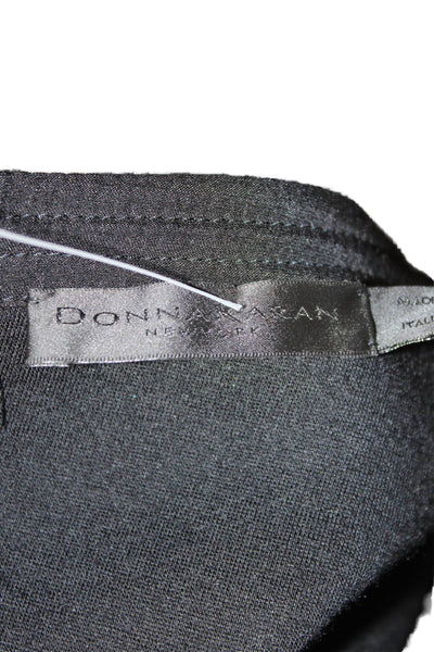 Donna Karan New York Women A-Line Black Midi Polyester Skirt Size 12