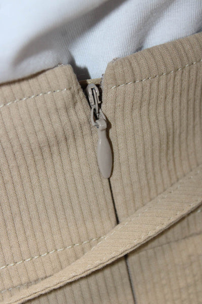 Akris Punto Womens Beige Cotton Wrap Skirt Knee Length Size 42