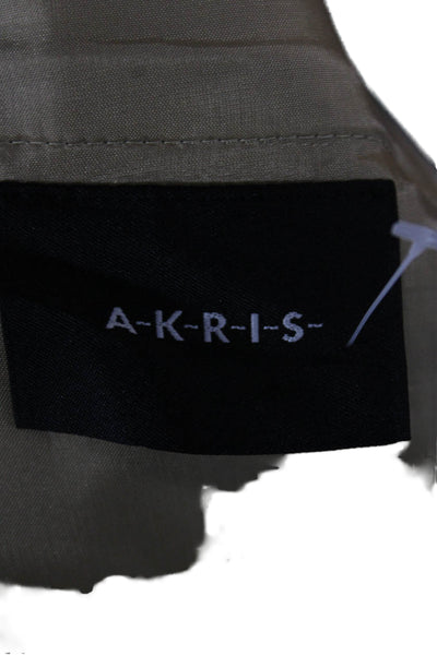 Akris Punto Womens Beige Cotton Wrap Skirt Knee Length Size 42