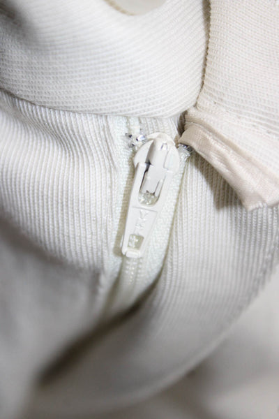Nili Lotan Women Dress Pants Ivory Cotton Blend Button Inseam 29 Size 6