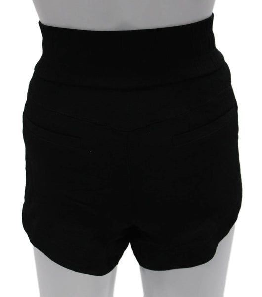 Helmut Lang Womens Sweat Shorts Black Rayon Drawstring Size M