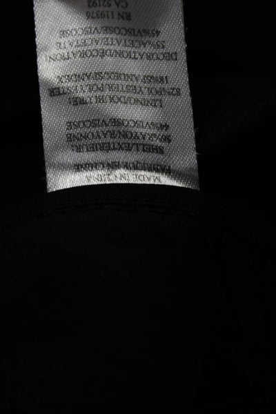 Helmut Lang Womens Sweat Shorts Black Rayon Drawstring Size M