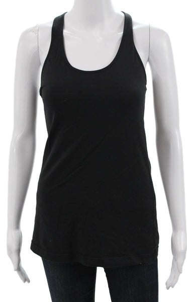 Lululemon Women Black Basic Tank Scoop Neck Sleeveless Size S