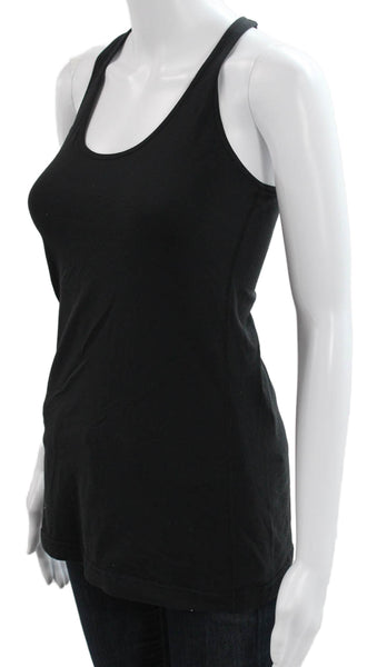 Lululemon Women Black Basic Tank Scoop Neck Sleeveless Size S