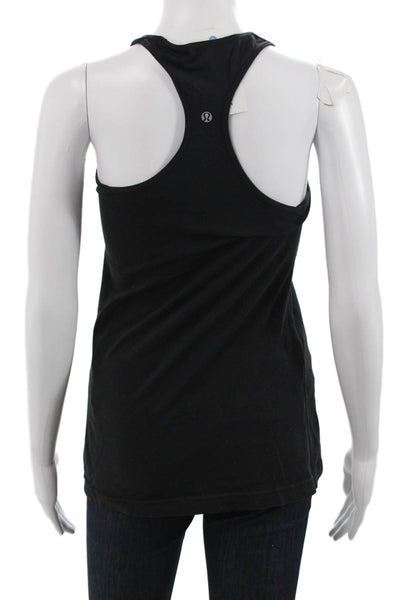 Lululemon Women Black Basic Tank Scoop Neck Sleeveless Size S