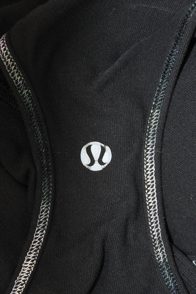 Lululemon Women Black Basic Tank Scoop Neck Sleeveless Size S