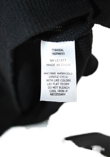 LNA Womens Black Modal Mock Neck Sleeveless Basic Tank Size M