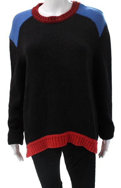 Givenchy Women Multicolor Colorblock Pullover Sweater Size L