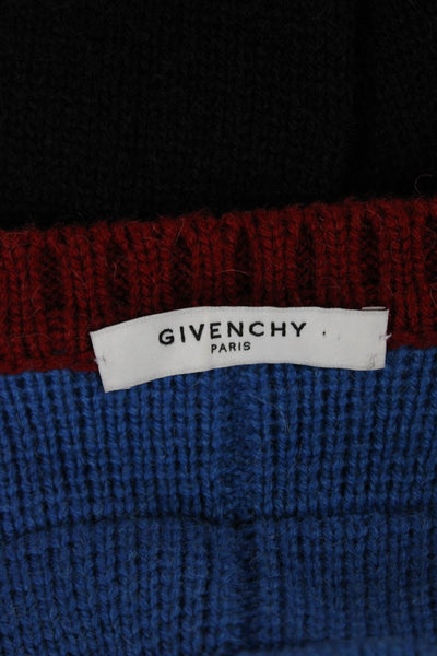 Givenchy Women Multicolor Colorblock Pullover Sweater Size L