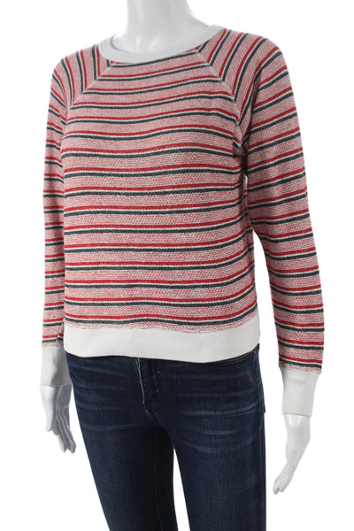 Soeur Women Pullover Striped Multicolor Crew Neck Long Sleeve Size 34