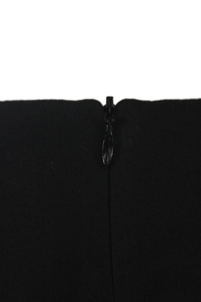 Gerard Darel Women Sheath Dress Black Rayon Sleeveless Zip Knee Size 34