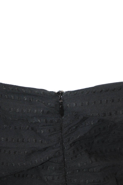 Nation LTD Women Sundress Black V-Neck Cotton Sleeveless Full-Length Size L