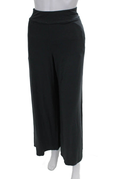 Eileen Fisher Womens Dress Pants Black Rayon Pull On Size L
