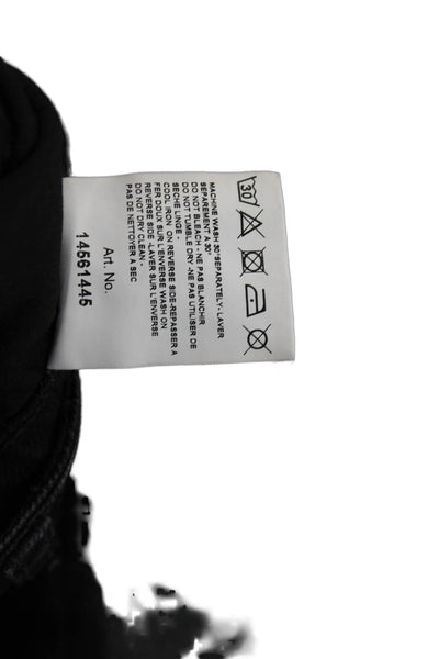 Pierre Balmain Womens Black Cotton Skinny Jeans Size 25