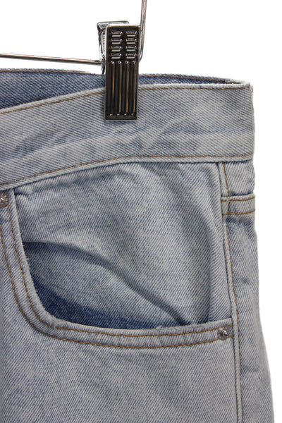 Grlfrnd Womens Straight Jeans Blue Mid Rise Inseam 30 Size 27