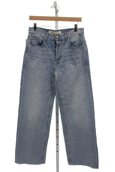 Grlfrnd Womens Straight Jeans High Rise Blue Size 27