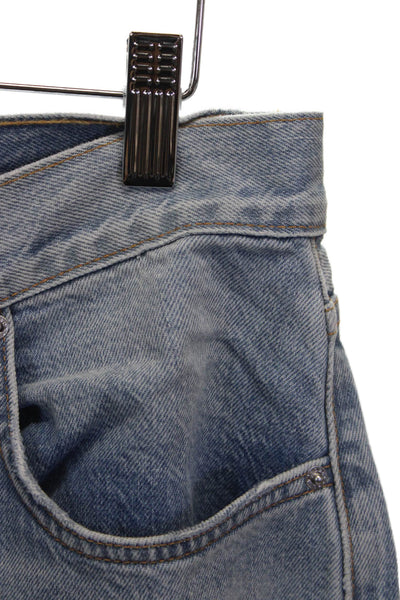 Grlfrnd Womens Straight Jeans High Rise Blue Size 27