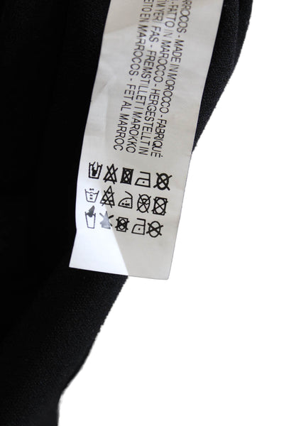 Zara Womens Black Sleeveless Square Neck Jumpsuit Zip Polyester Size XS