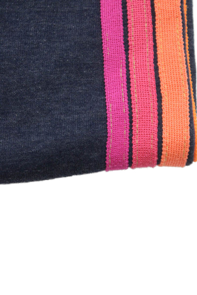 Aviator Nation Girls Cotton Striped Print Sweatpants Blue Size XS