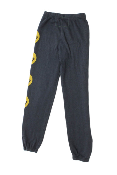 Aviator Nation Girls Cotton Graphic Print Sweatpants Blue Size 14