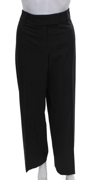 Boss Hugo Boss Women Dress Pants Black Virgin Wool Zip Size 12