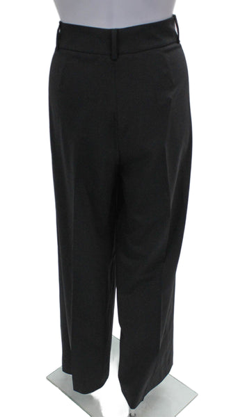 Boss Hugo Boss Women Dress Pants Black Virgin Wool Zip Size 12