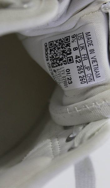 Adidas Womens Platform Lace Up Nizza Sneakers White Size 9.5