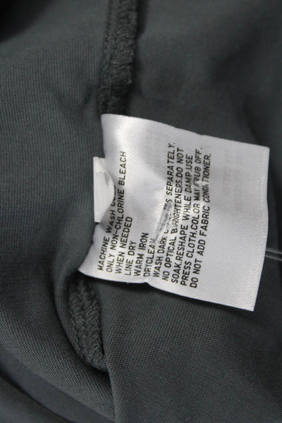 Uniqlo Womens Basic Short Sleeve Crew Neck Green Cotton T Shirt Size M