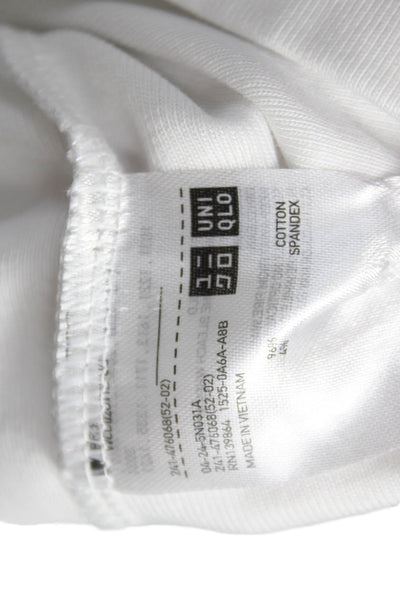 Uniqlo Womens Collared Short Sleeve Cotton Polo White Size XL