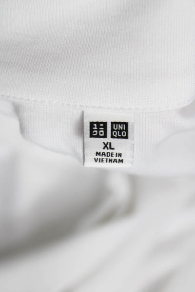 Uniqlo Womens Collared Short Sleeve Cotton Polo White Size XL