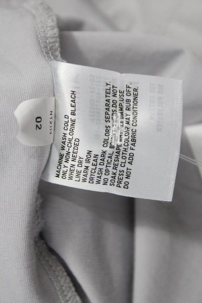 Uniqlo Women Basic T-Shirt Gray Cotton Crew Neck Short Sleeve Summer Size M