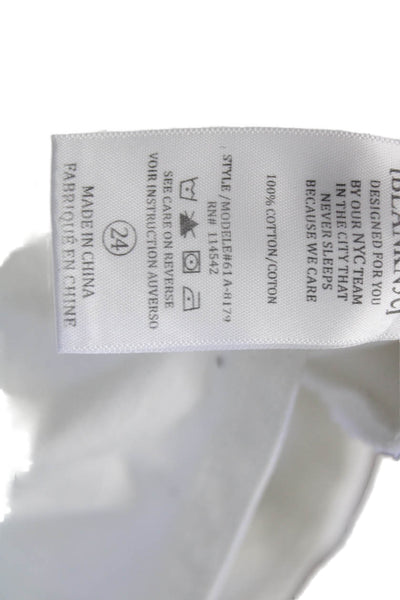 BLANKNYC Womens White Overall Jumpsuit Square Neck Buckle Sleeveless Size 24