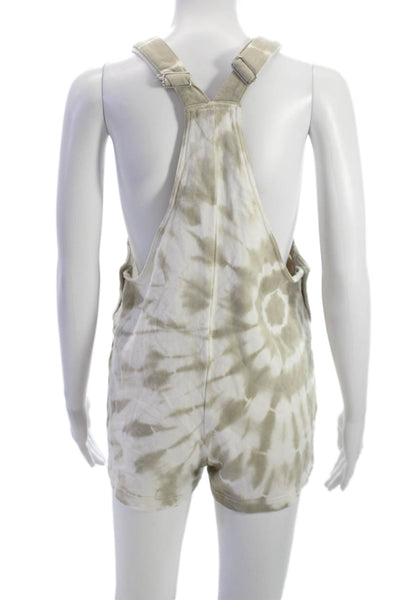 Z Supply Women Tie Dye Overall Square Neck Cotton Sleeveless Size XS