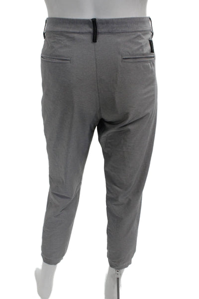 Adidas Mens Jogger Pants Gray Button Fly 30 Inseam Size 34
