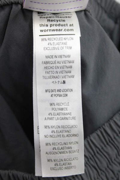 Patagonia Unisex Kids Jogger Pants Gray Drawstring Recycled Nylon Size XS