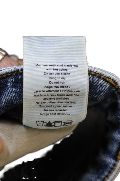 Rag & Bone Womens Skinny Blue Cotton Jeans Size 24