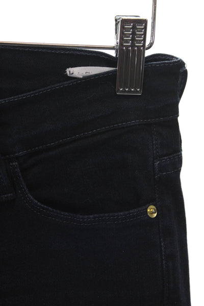 Frame Women Skinny Blue Jeans Mid Rise Cotton Button Inseam 26 Size 24