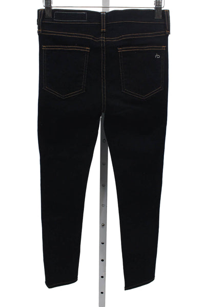 Rag & Bone Jean Womens Skinny Jeans Blue Cotton Mid Rise Inseam 26 Size 24