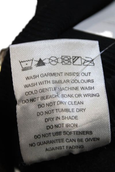 Running Bare Womens Black Ankle Leggings Nylon Pull On Size 4