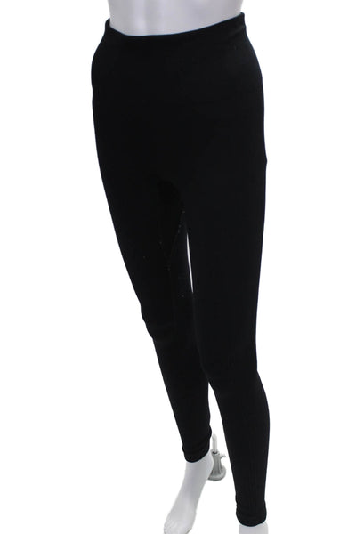 ALALA Womens Compression Nylon Leggings Black Size M