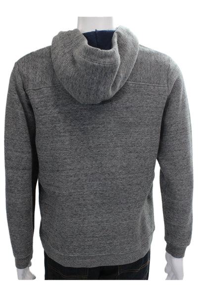 Vineyard Vines Mens Pullover Hoodie Gray Cotton Crew Neck Long Sleeve Size S