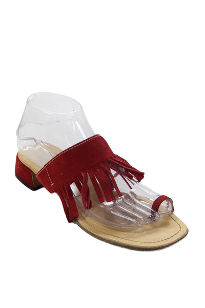 Miu Miu Womens Denim Detail Platform Heels Beige Size 6.5
