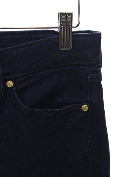 Lilly Pulitzer Women Straight Jeans Blue Cotton Blend Mid Rise Size 2