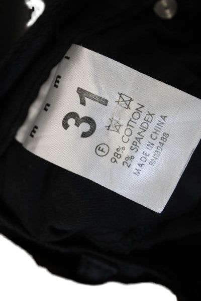 MNML Mens Skinny Black Jeans Cotton Mid Rise Inseam 29 Size 31