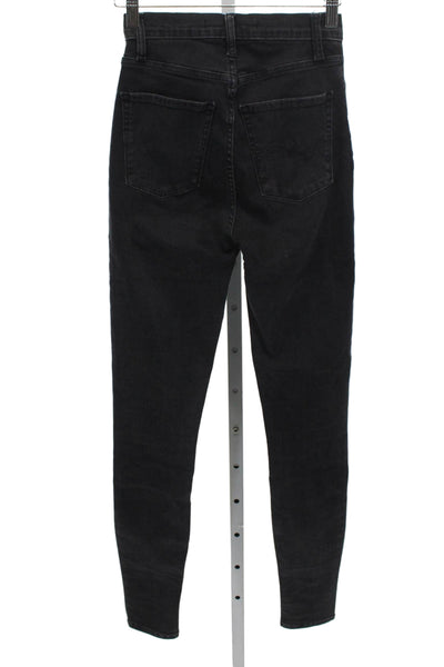 Nobody Denim Womens Skinny Black High Rise Jeans Size 26